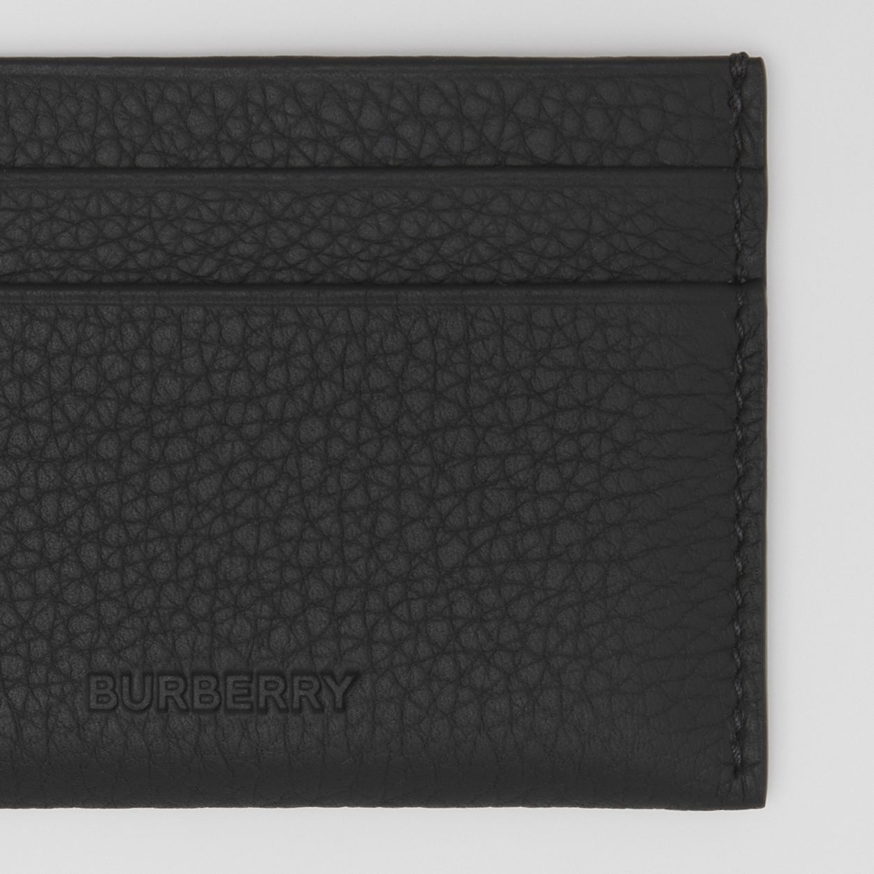 Grainy Leather Card Case - 2