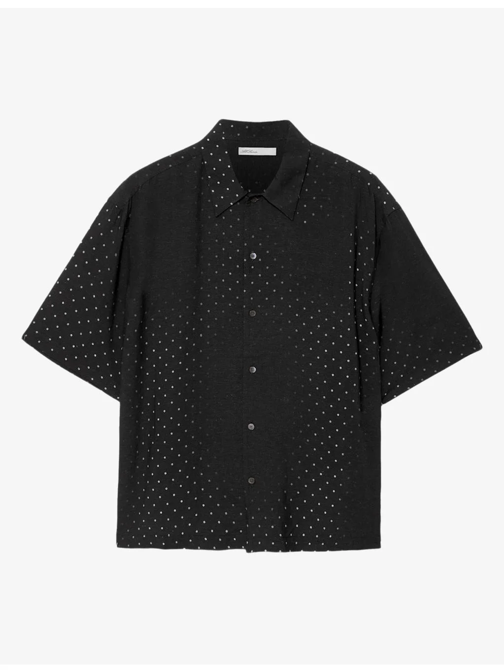 Fade Polka-Dot Short-Sleeve Linen-Blend Shirt - 1