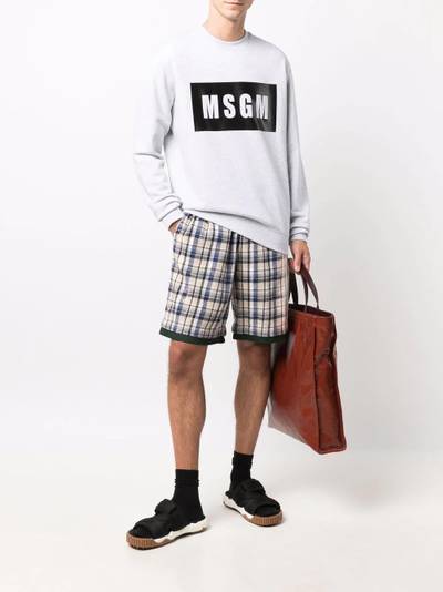 MSGM logo-print sweatshirt outlook