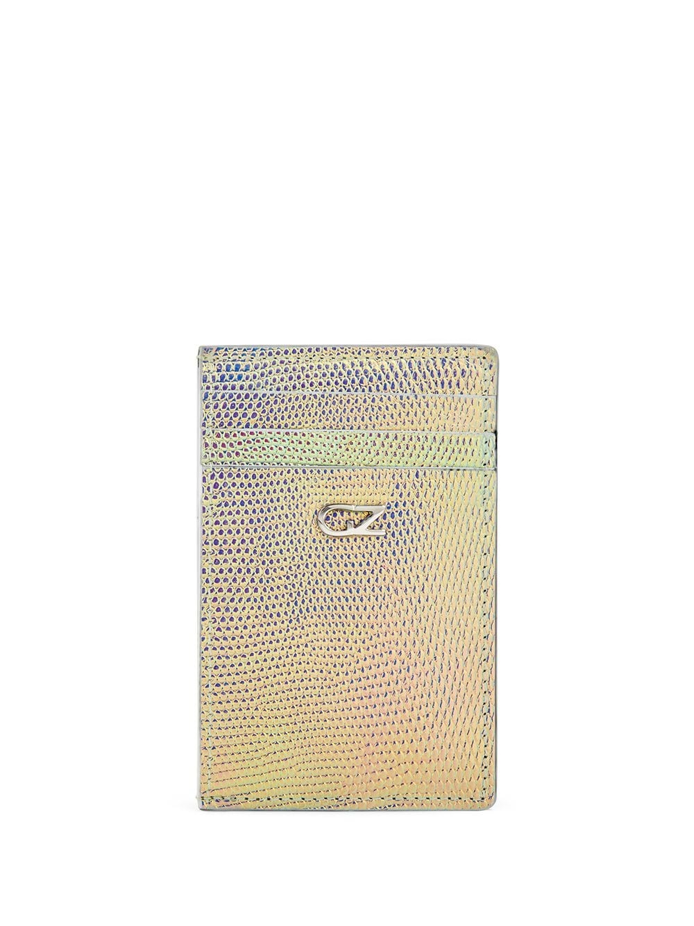 iridescent effect long cardholder - 1