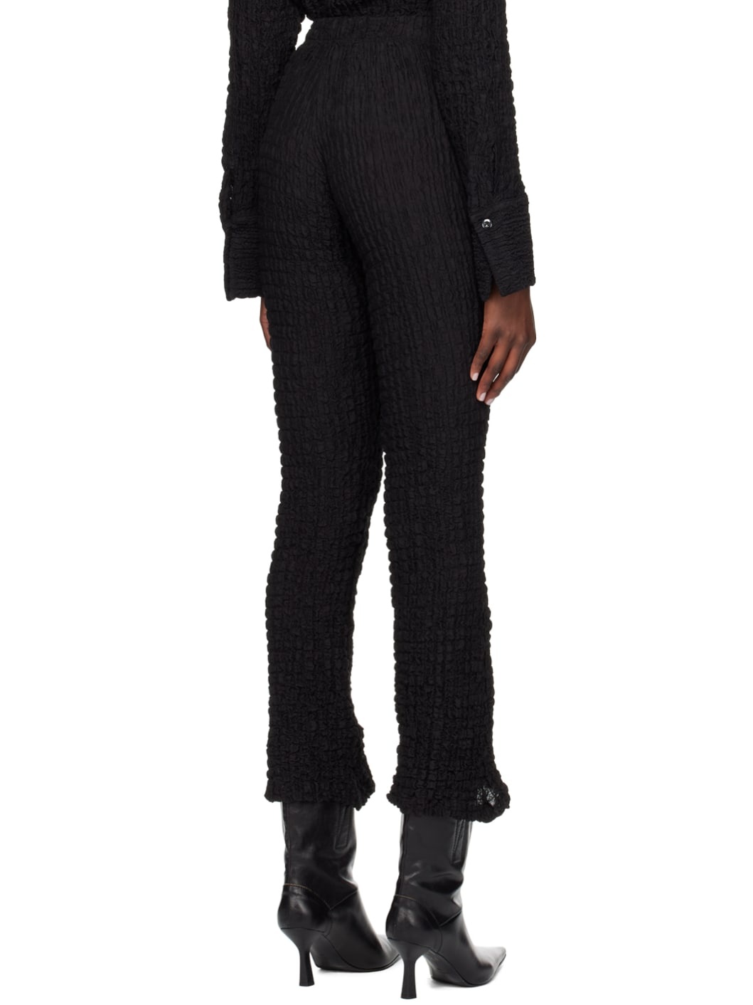 Black Pop Corn Leggings - 3