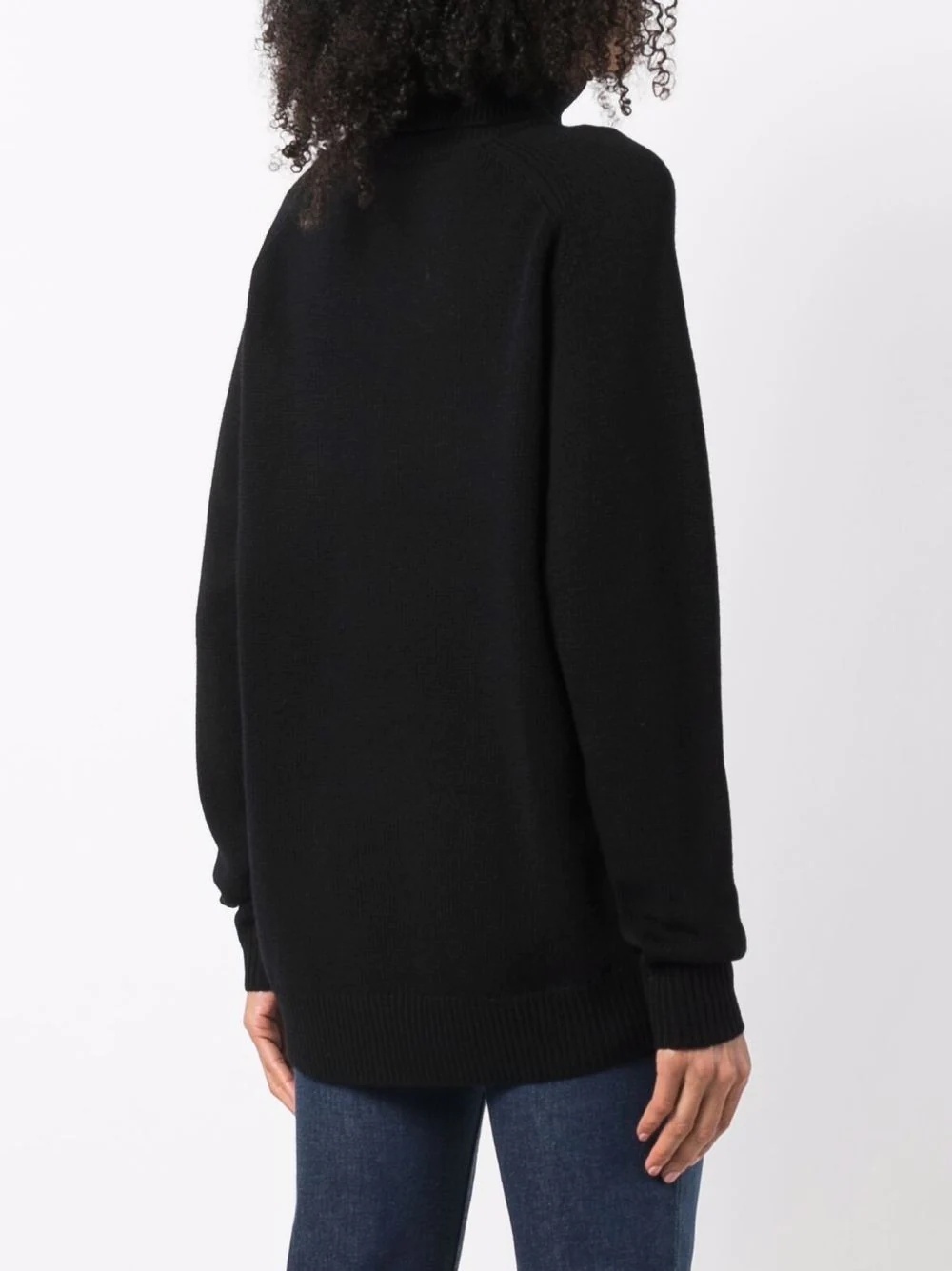 roll neck cashmere jumper - 4