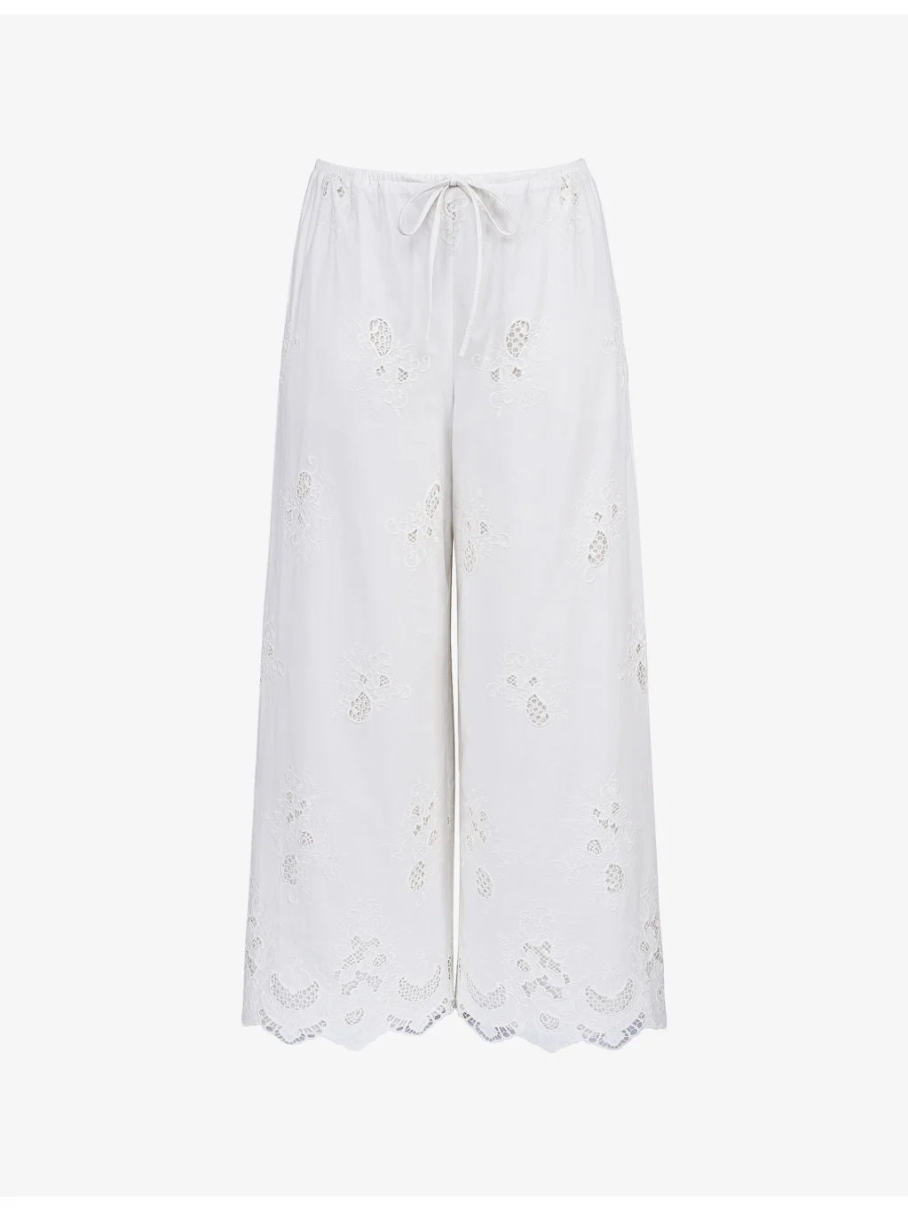 Mirea Wide-Leg Cotton Trousers - 1