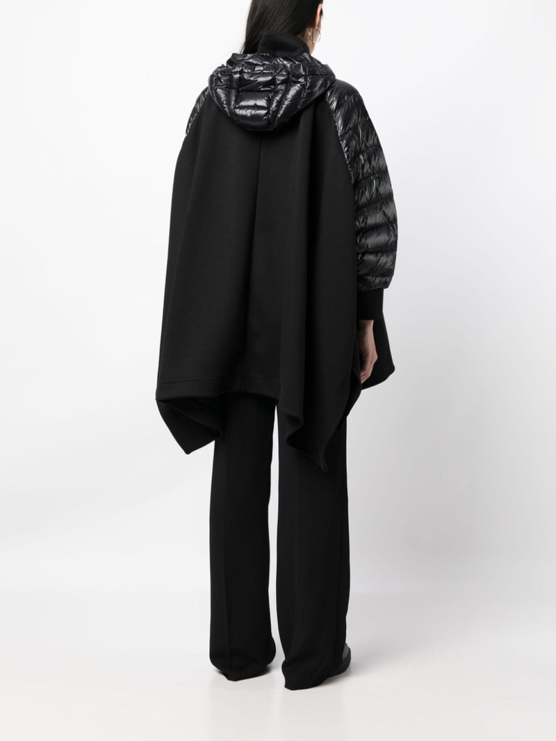 hooded cotton knitted cape 4