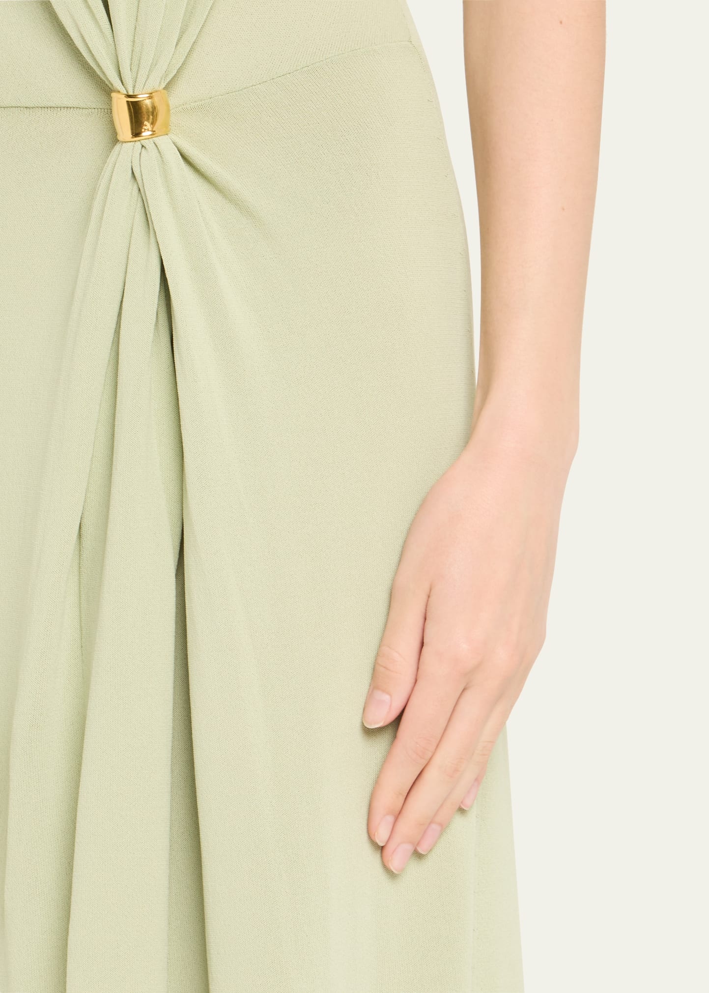 Saralien Gathered Sleeveless Maxi Dress - 5