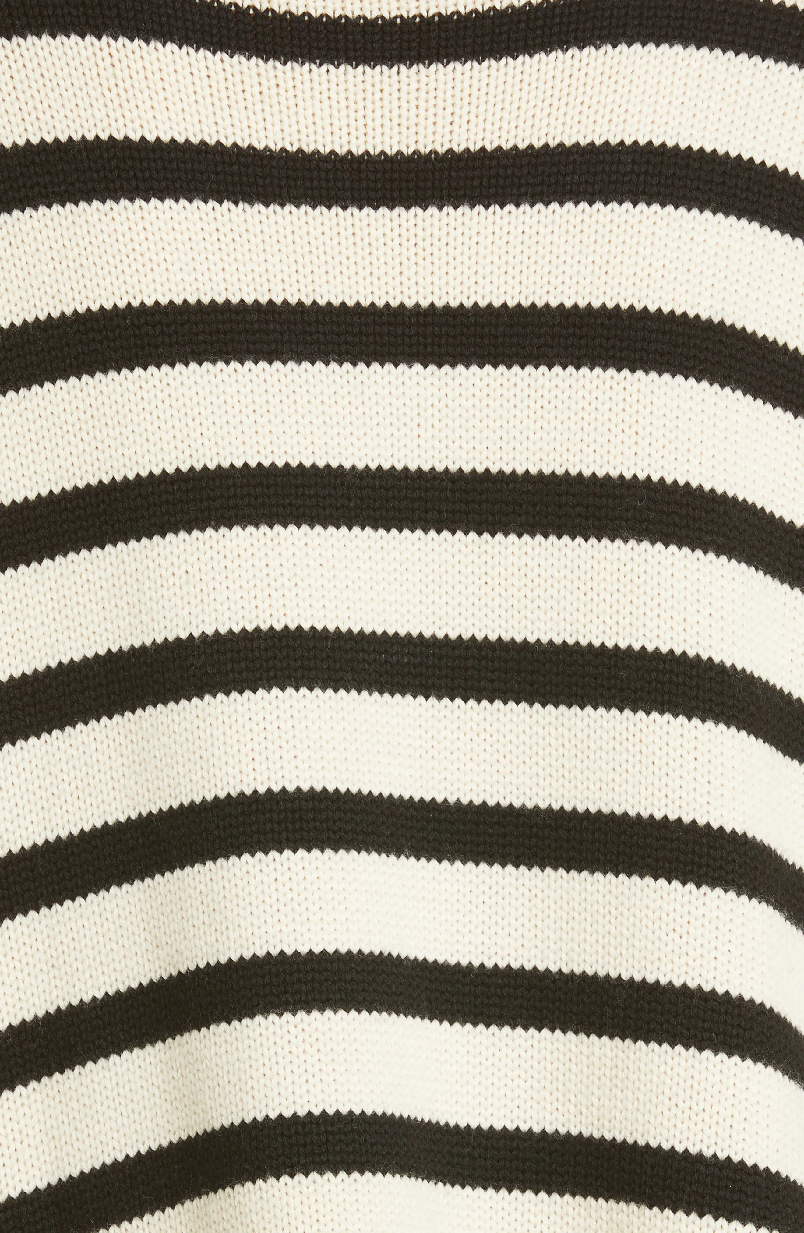 Stripe Wool Blend Turtleneck Sweater - 7