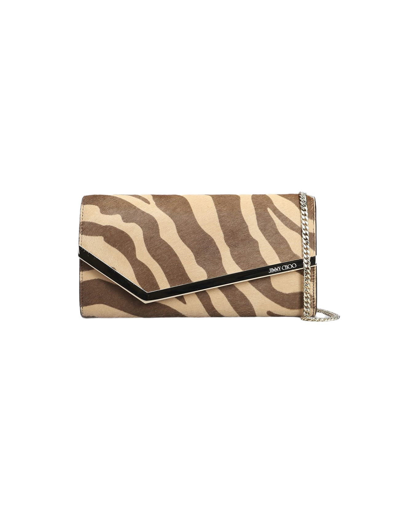 Emmie Clutch In Beige Pony Skin - 1