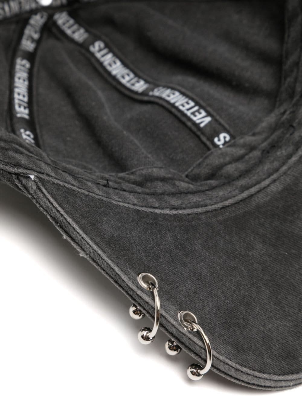 distressed denim cap - 2