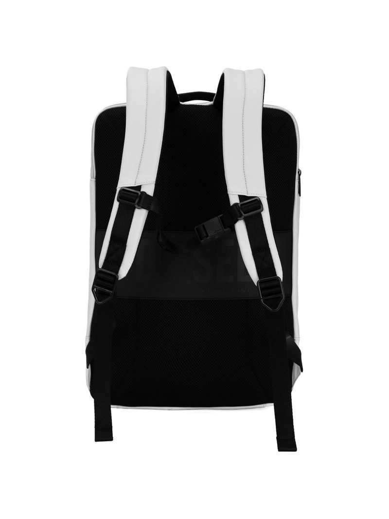 Diesel embossed-logo zipped backpack outlook