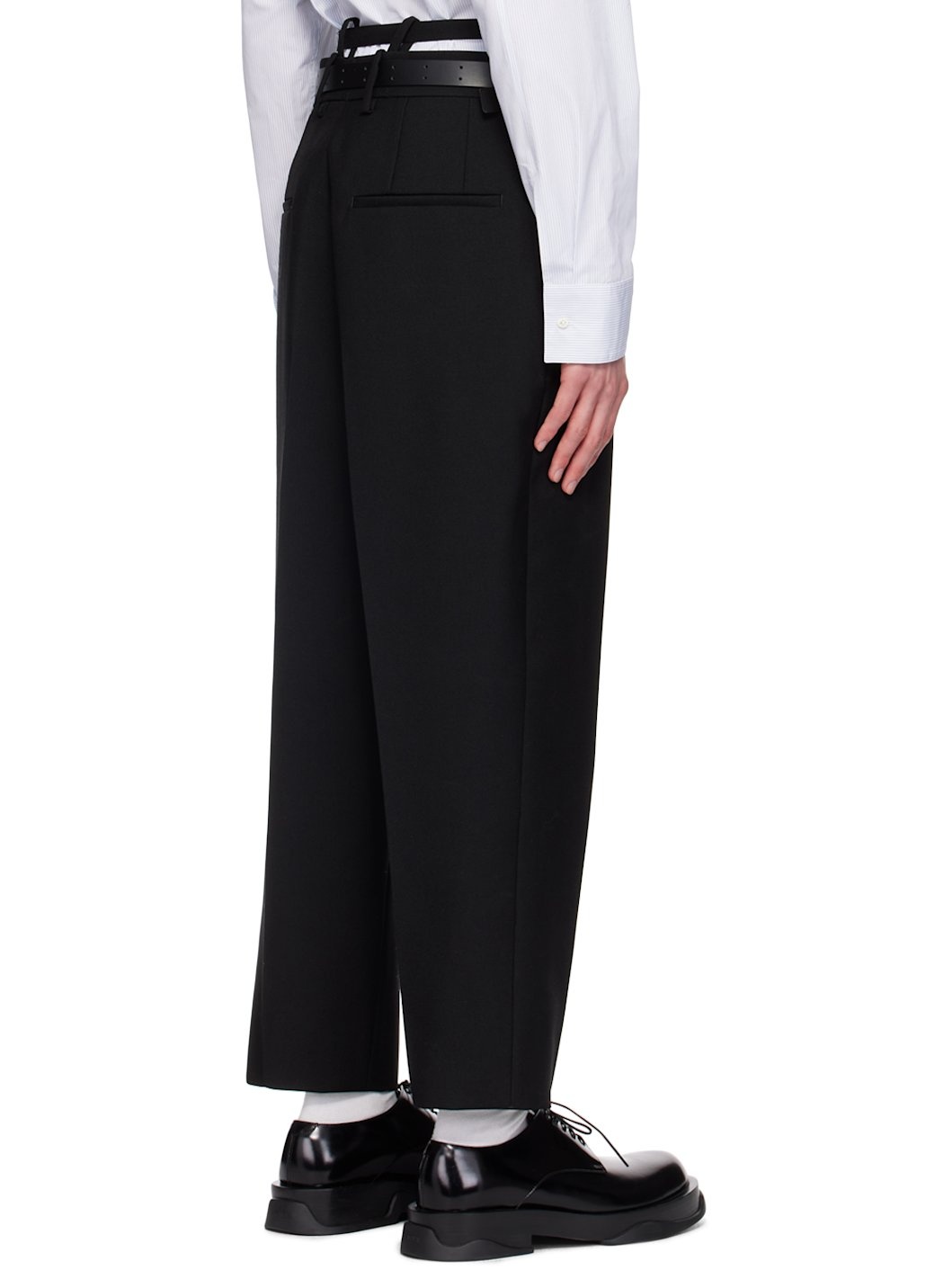 Black Belted Trousers - 3