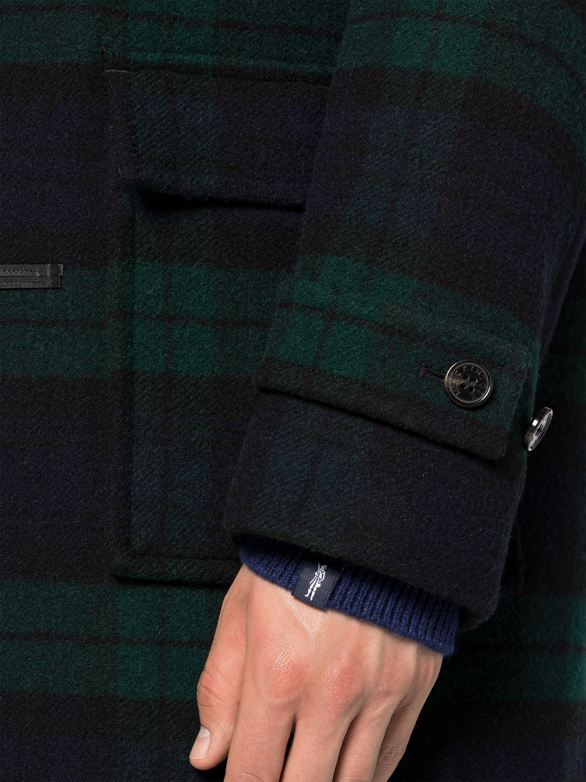 WEIR BLACKWATCH WOOL DUFFLE COAT - 6