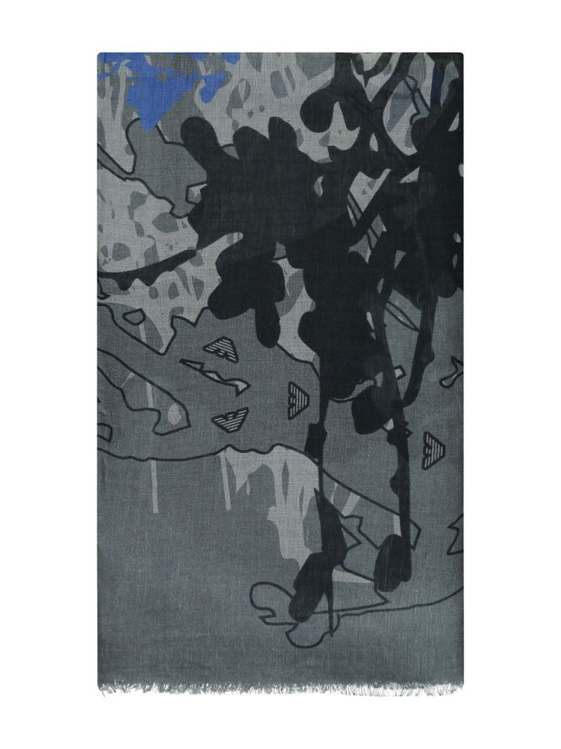 EMPORIO ARMANI printed scarf outlook