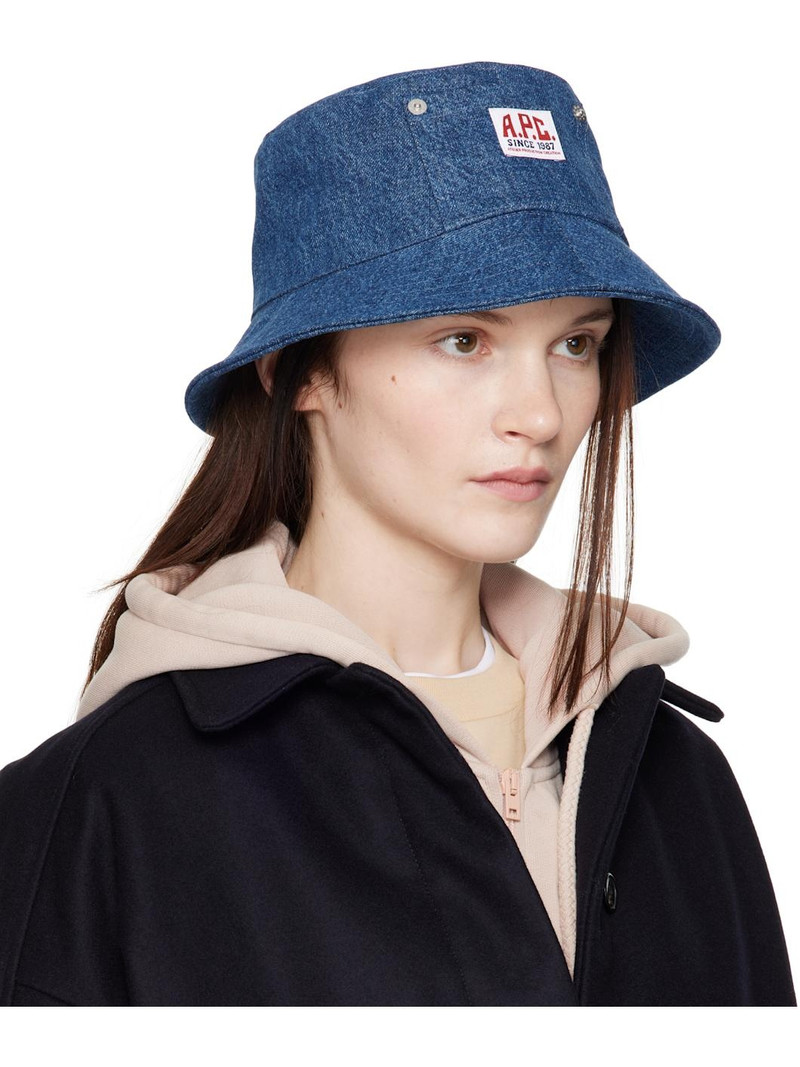 A.P.C. Blue Bob Thais Bucket Hat outlook