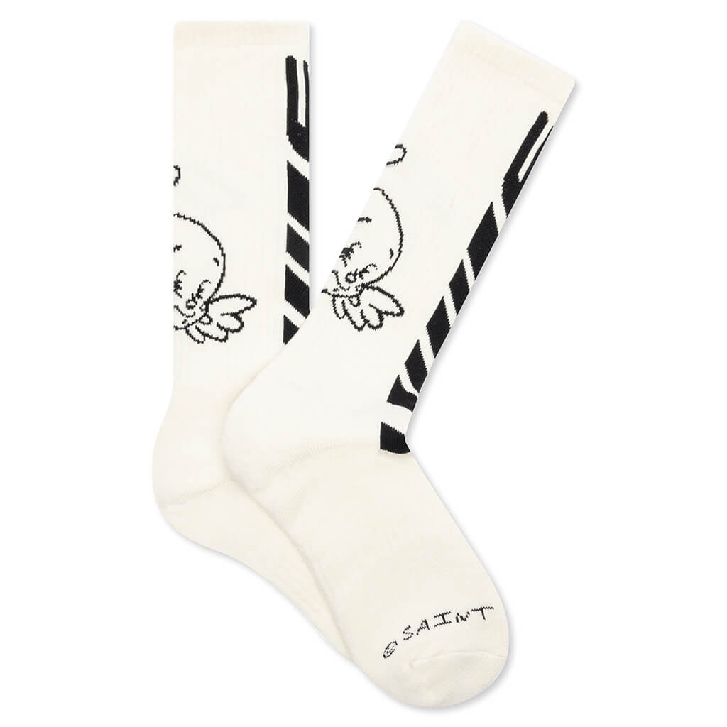 ANGEL SOCKS - ECRU - 1