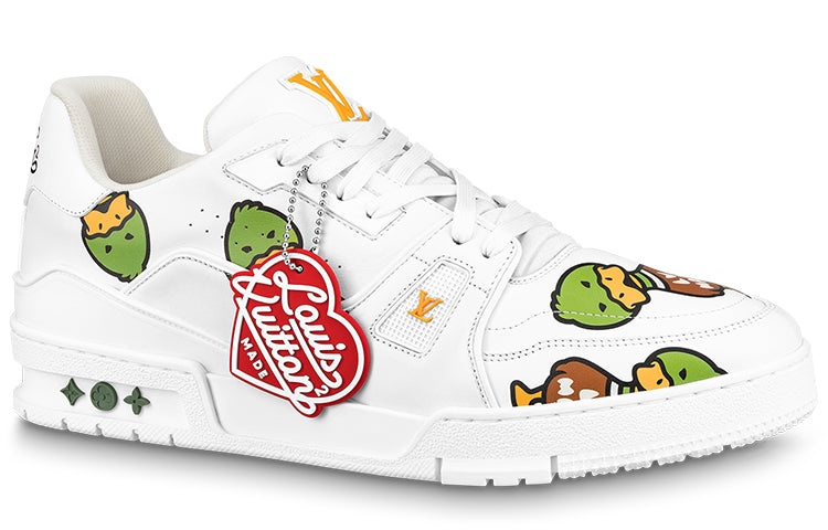 LOUIS VUITTON x Nigo Trainers 'White with Duck Monogram' 1A9JBW - 2