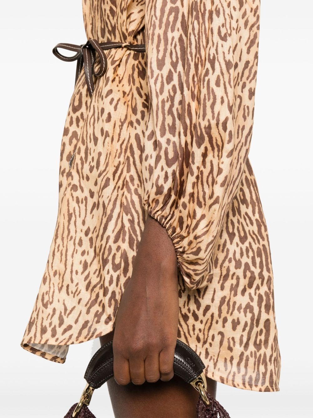 Cascadian leopard-print mini dress - 4