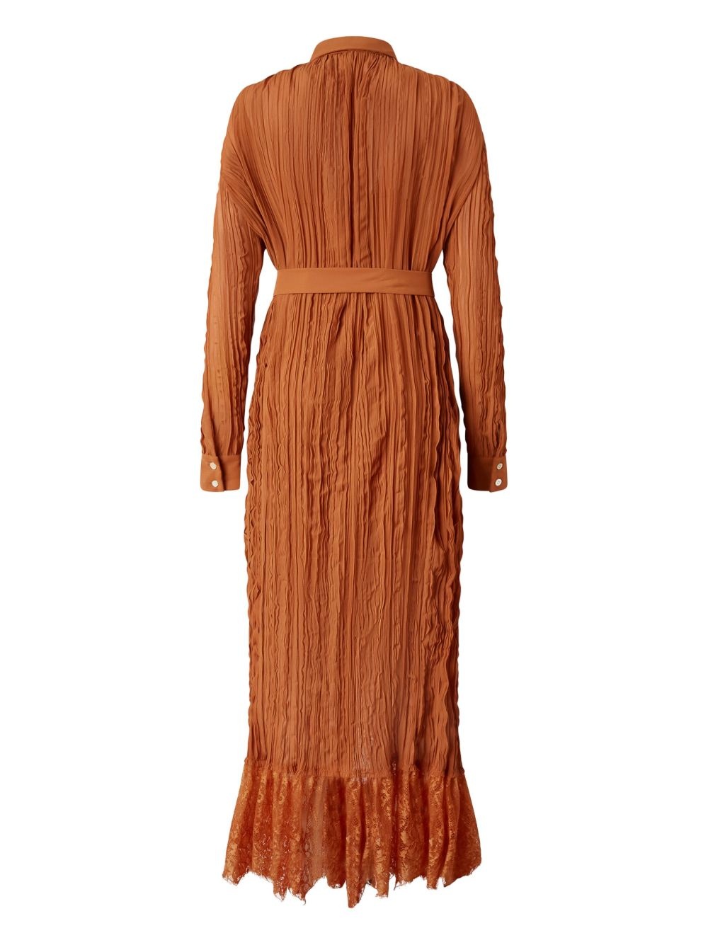 creased effect shirt dress - 2