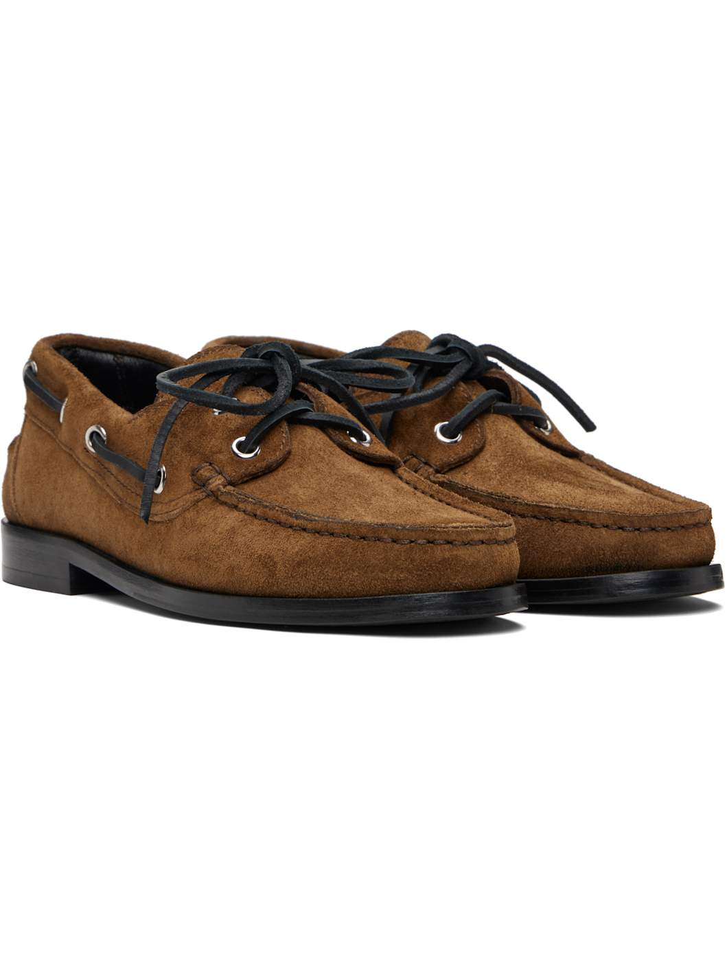 Tan Harris Suede Boat Shoes - 4