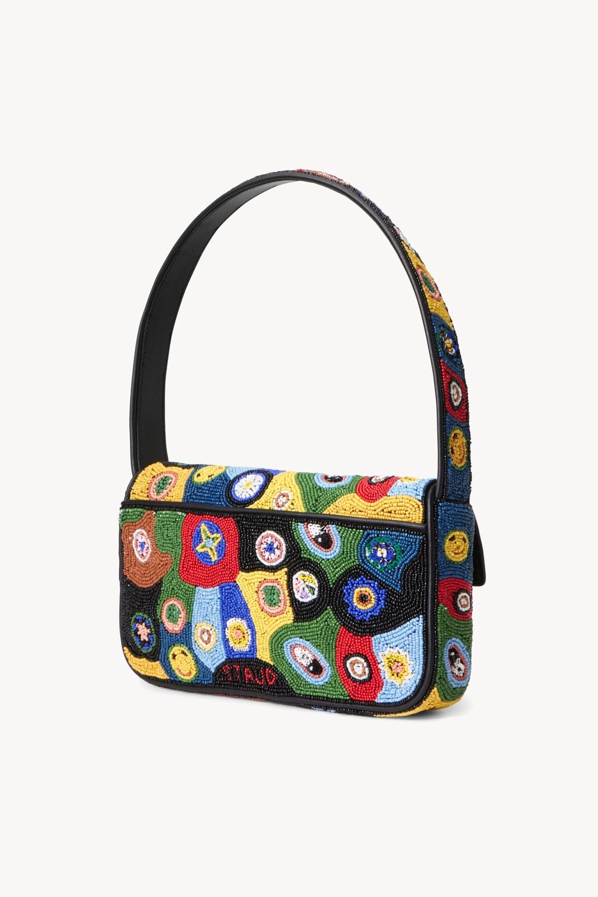 STAUD TOMMY BEADED BAG | BLACK MILLEFIORI - 3