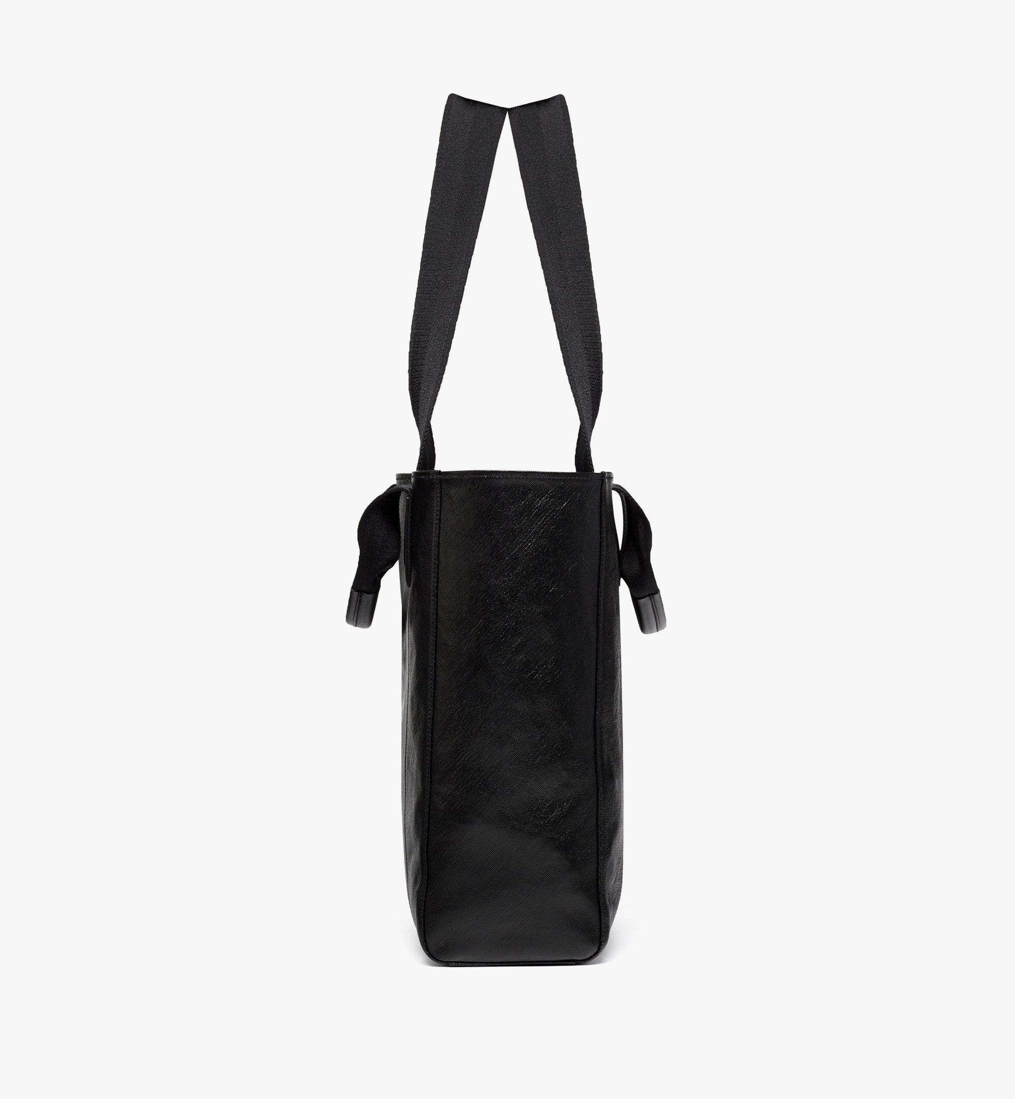 Reversible Diamond Tote in Canvas Leather Mix - 3