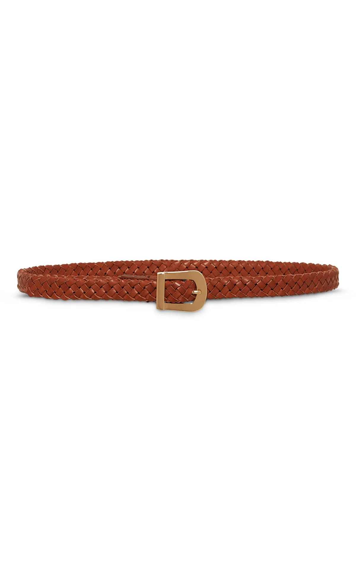 Adler Braided Belt in Cognac Leather - 1