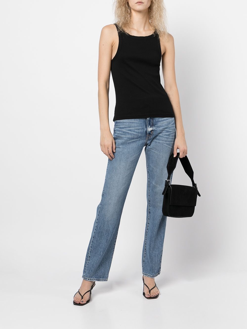 ribbed cotton tank top - 2
