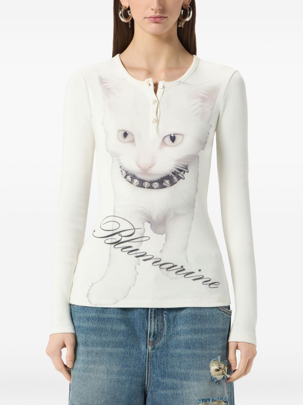 printed jersey T-shirt - 3