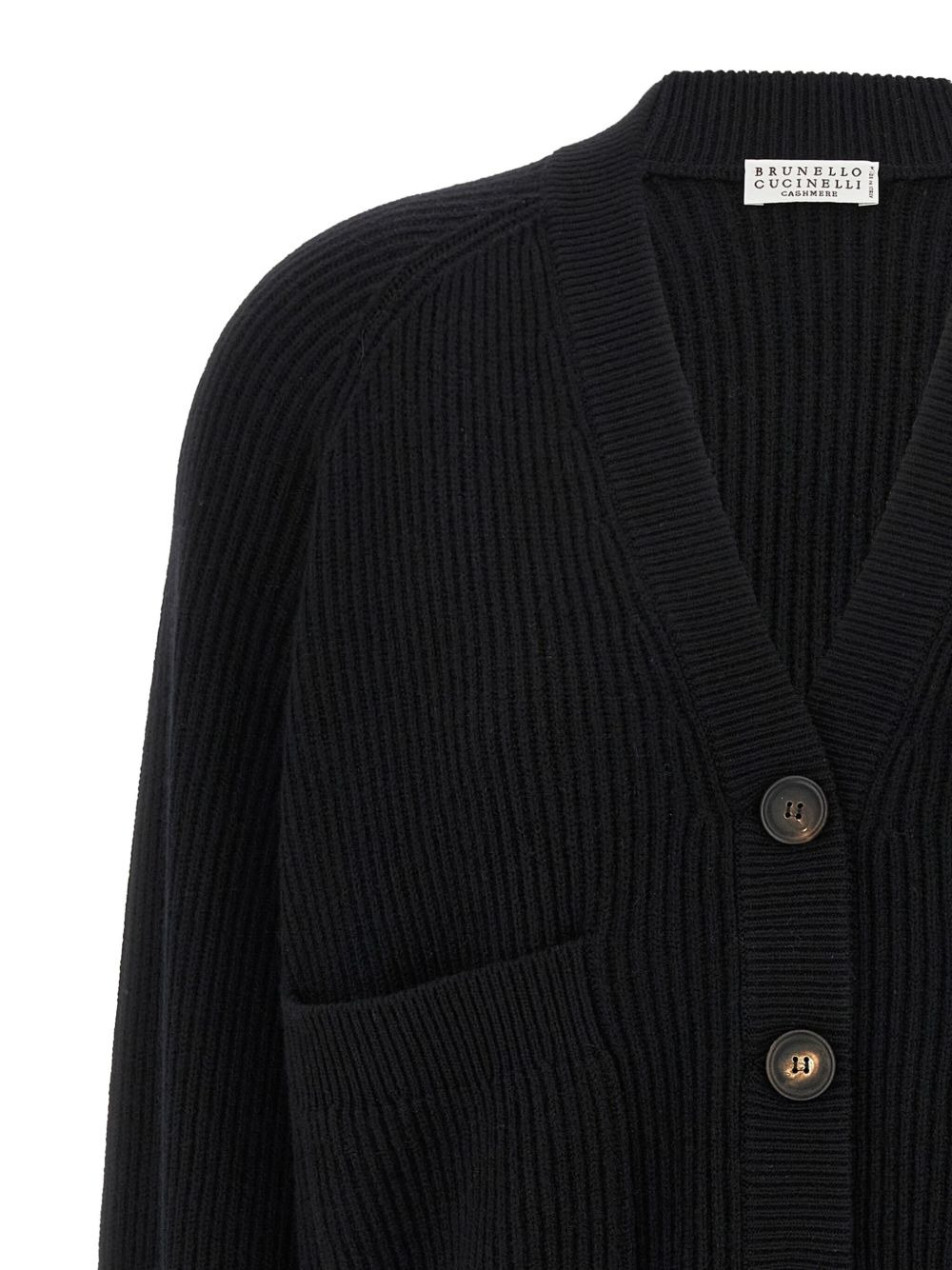 ribbed jewel-cuff cardigan - 3