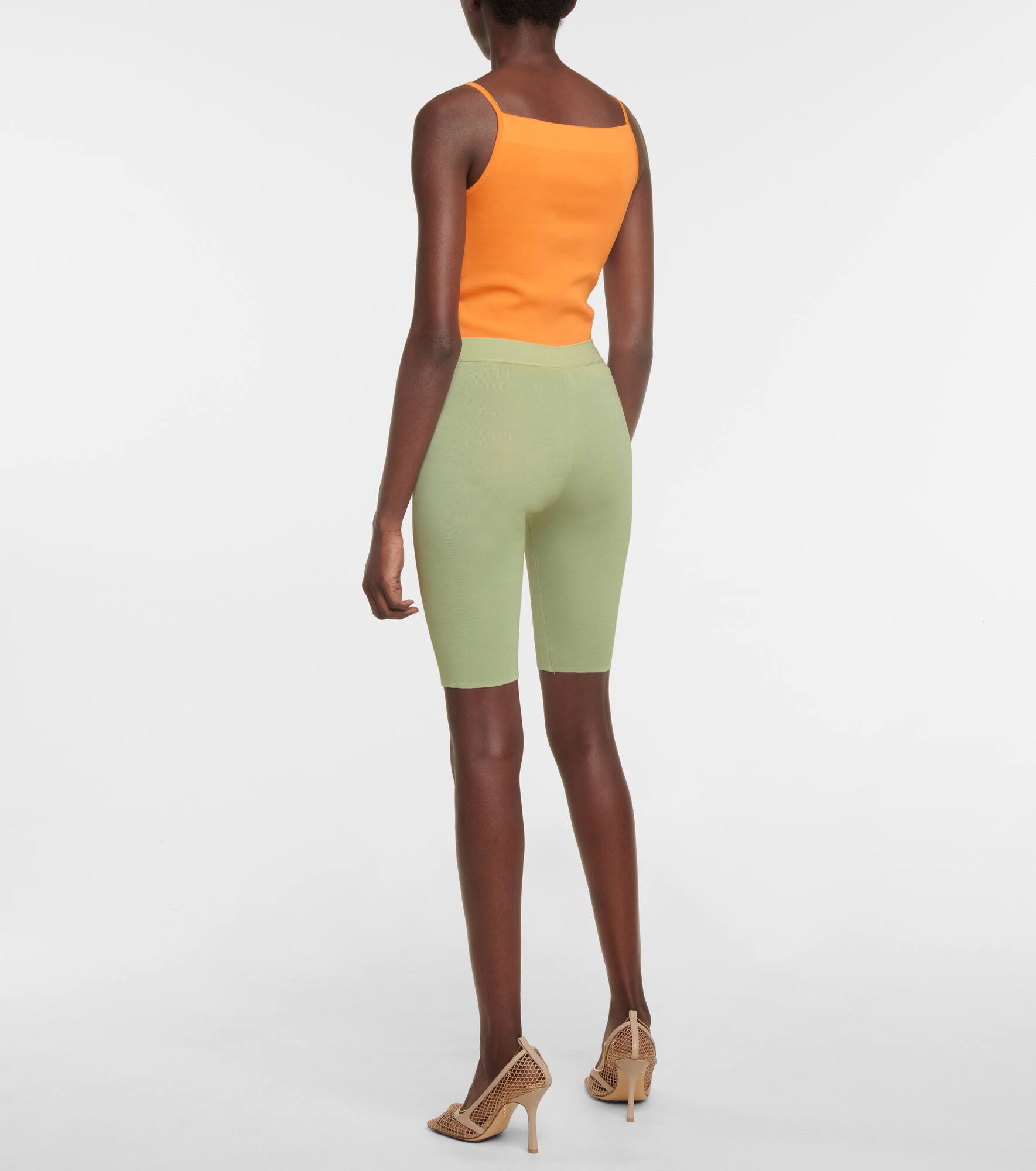 High-rise knit shorts - 3