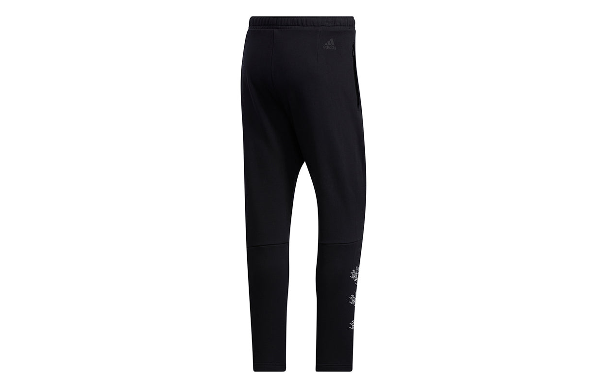 adidas Ub Pnt Wv Deco logo Printing Training Running Casual Sports Pants Black GM4428 - 2