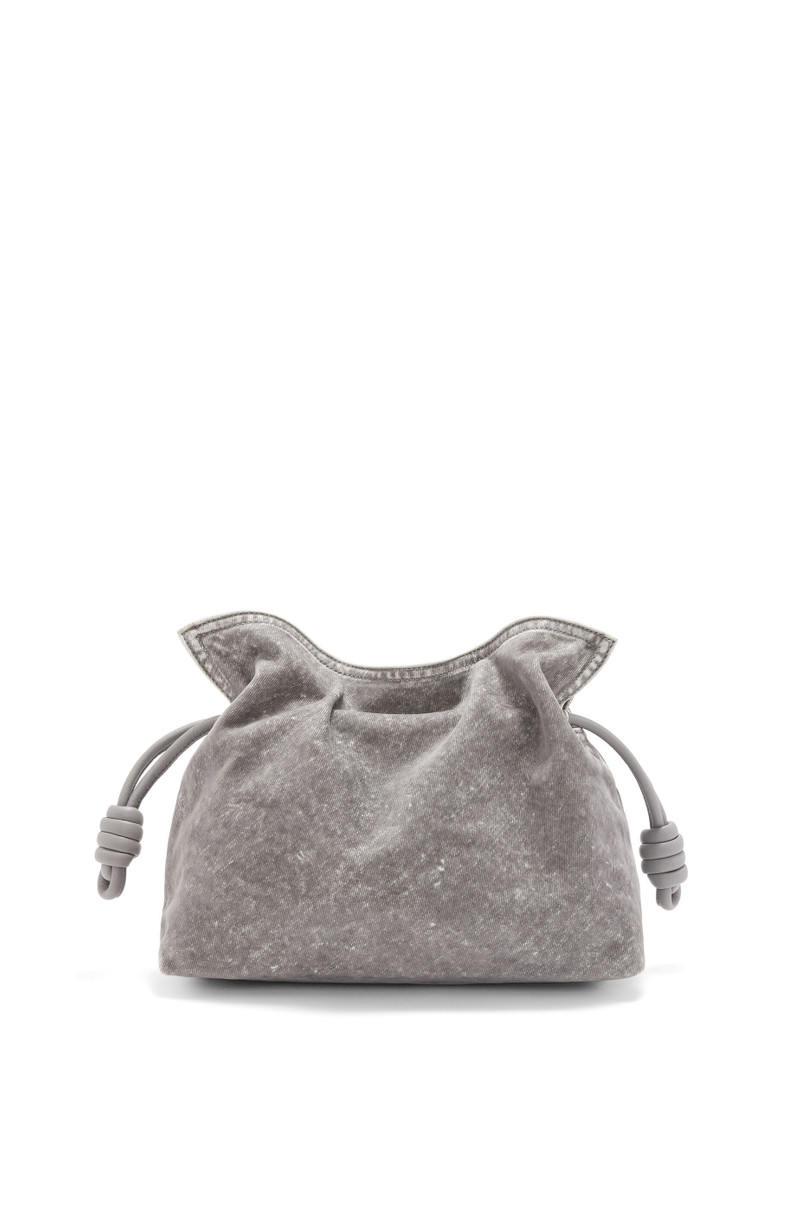 Flamenco clutch in denim 1