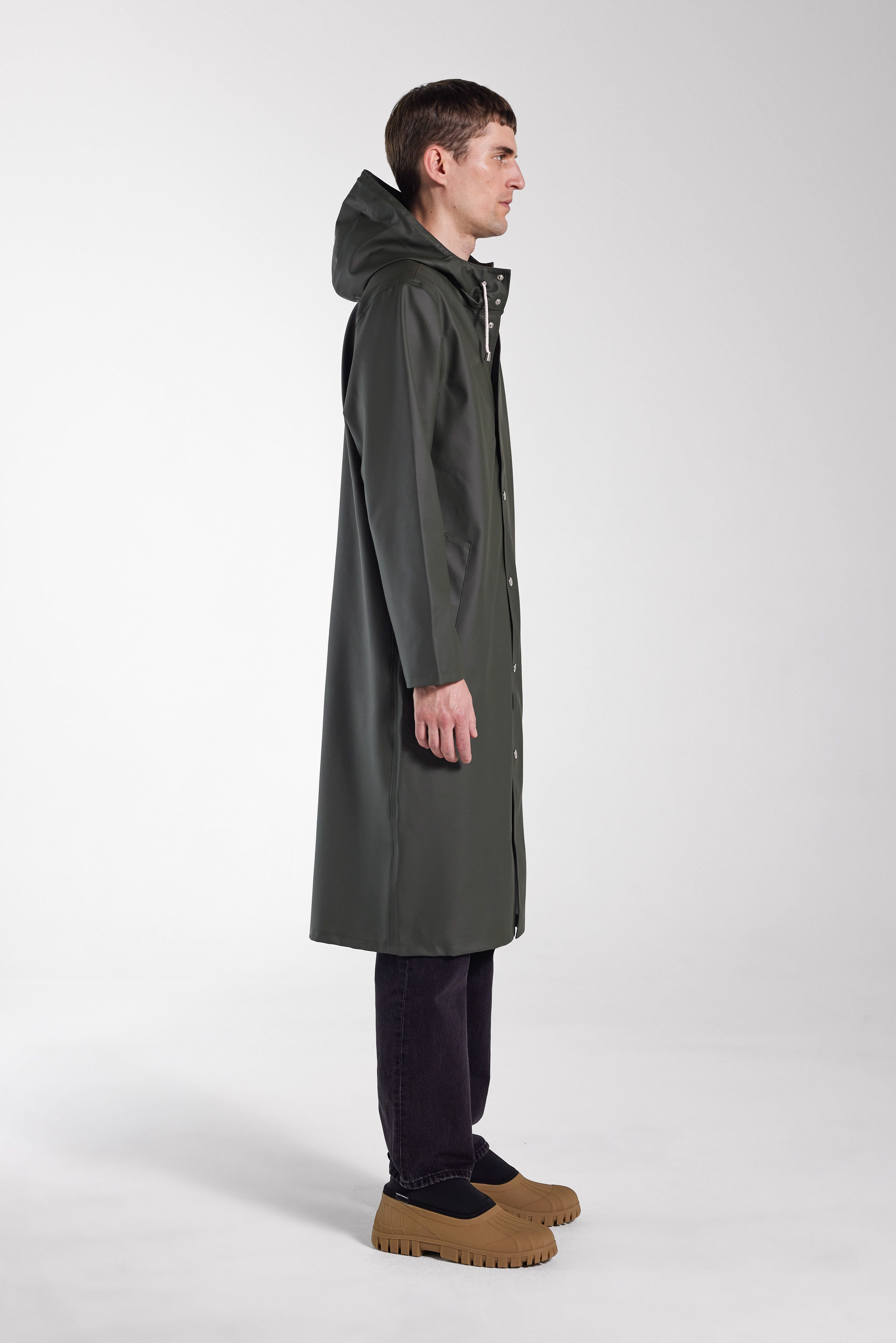 Stockholm Long Raincoat Green - 4