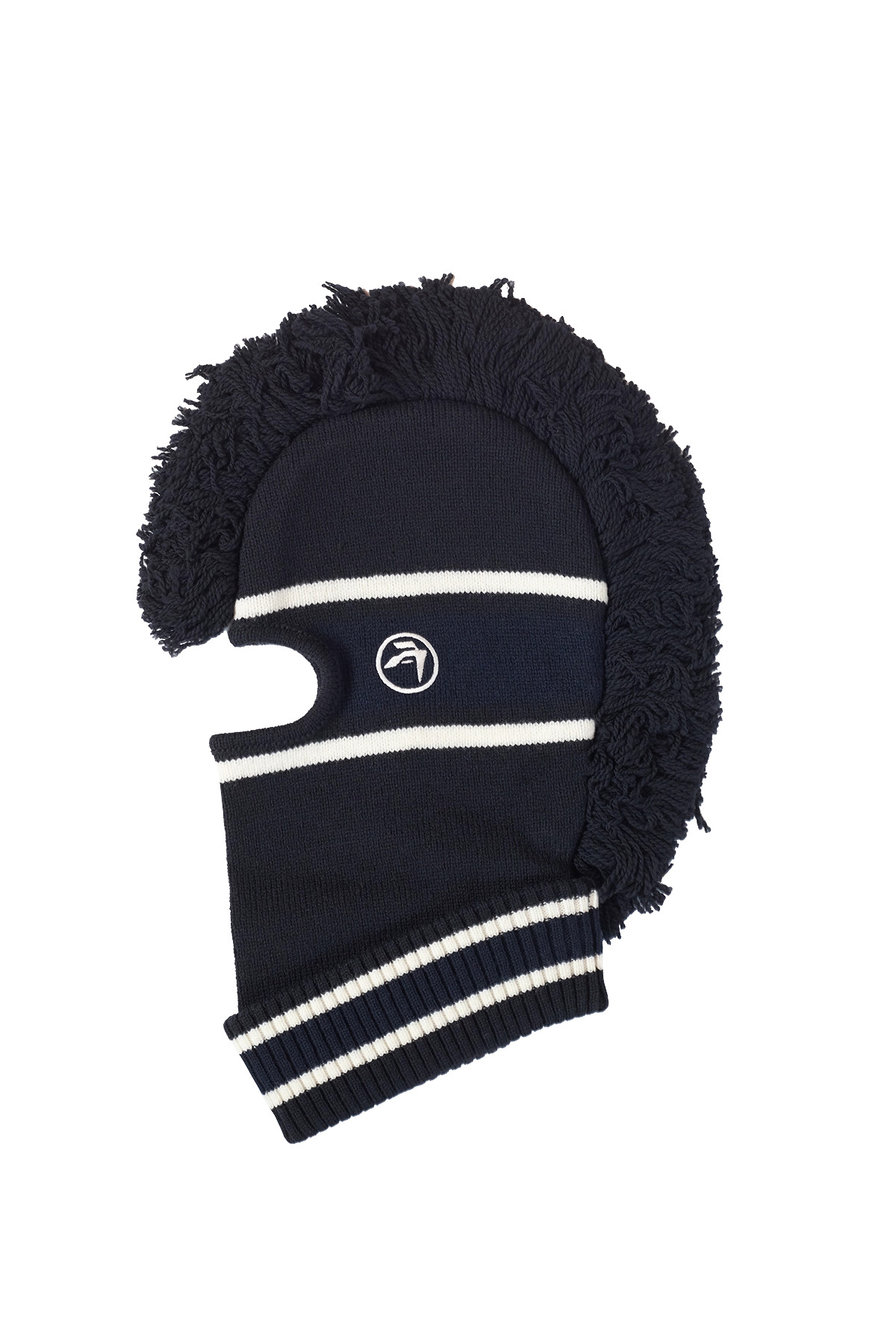Ambush Fringe Knit Balaclava Blue - 2