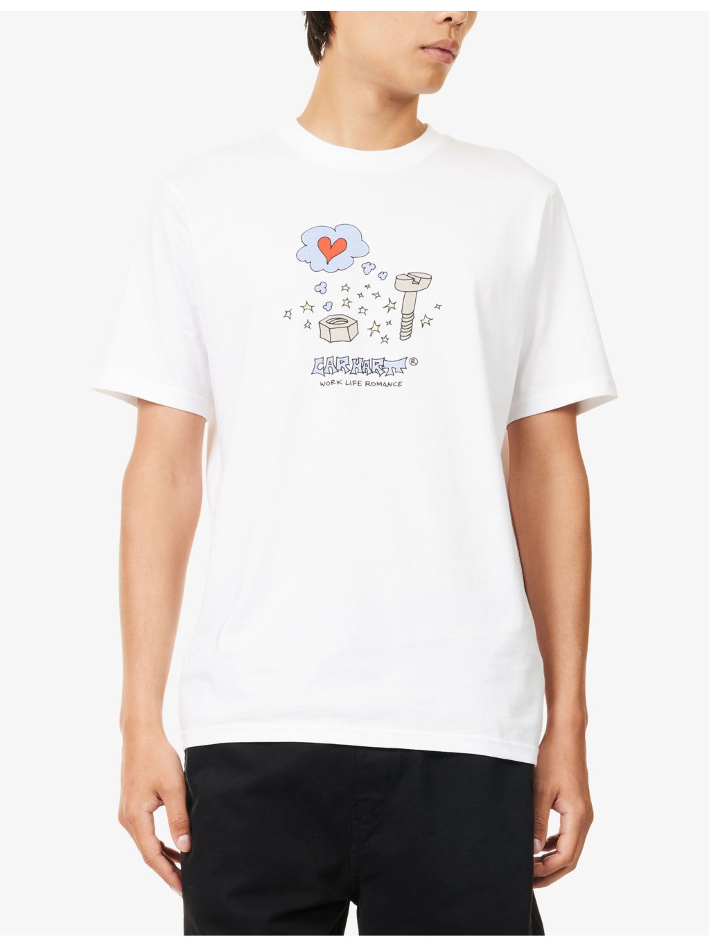 Work Life Graphic-Print Cotton T-Shirt - 3