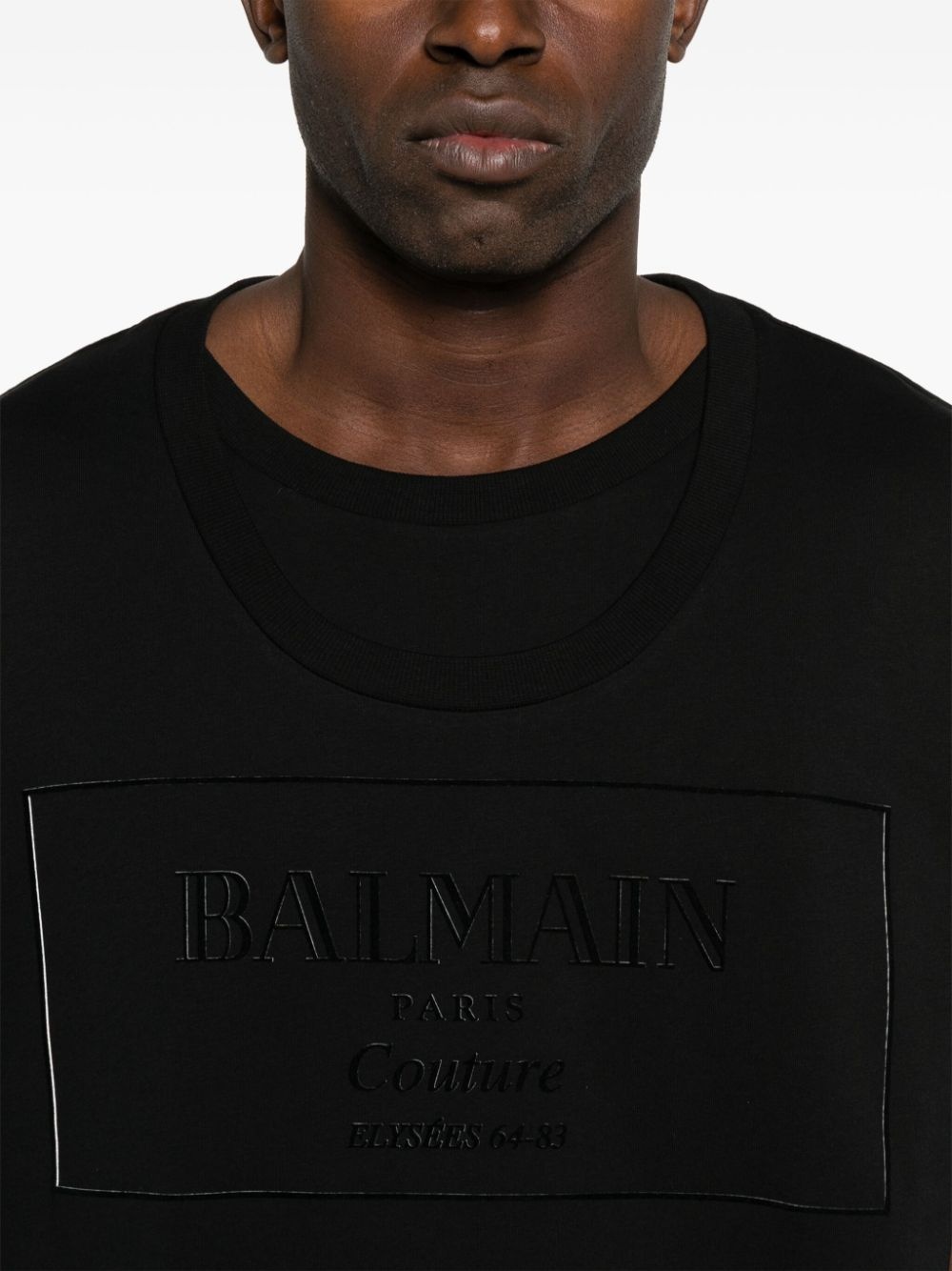flocked-logo T-shirt - 4