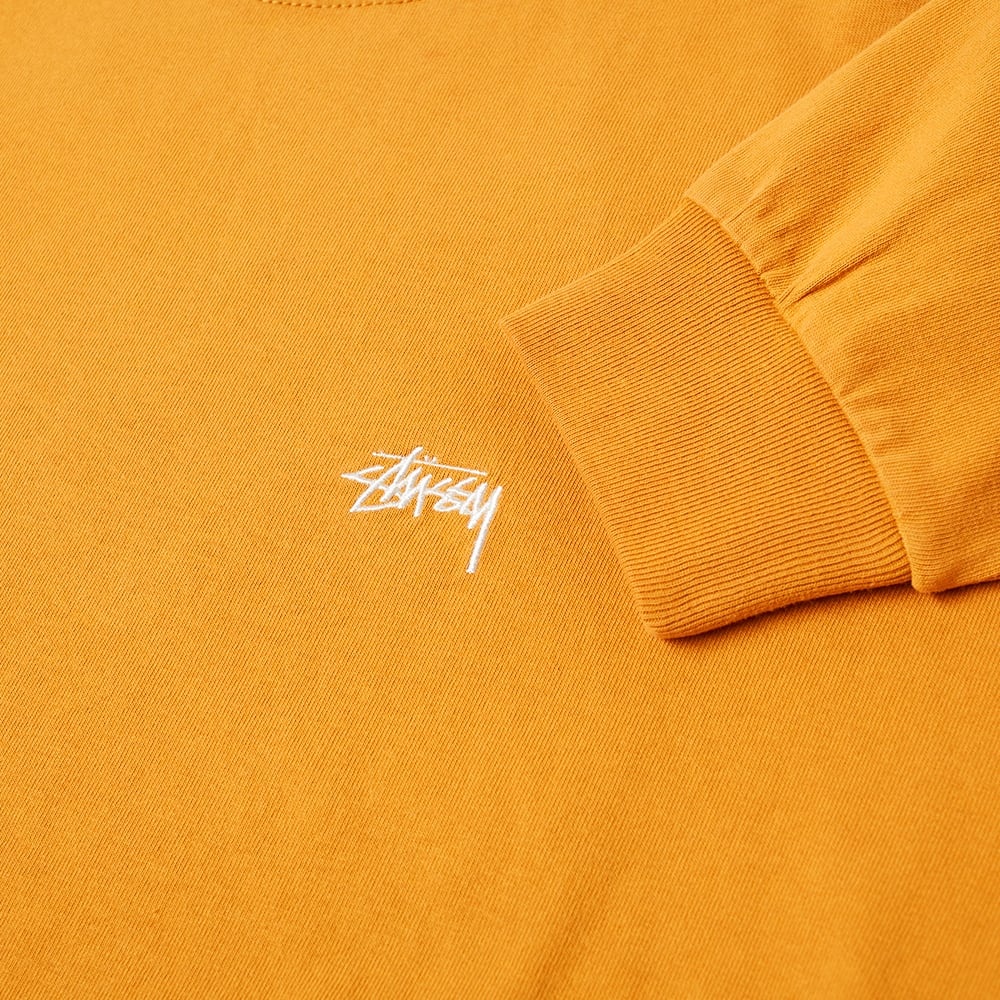 Stussy Long Sleeve Stock Logo Crew Tee - 2