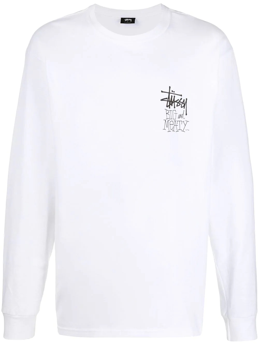 logo-print long-sleeved T-shirt - 1