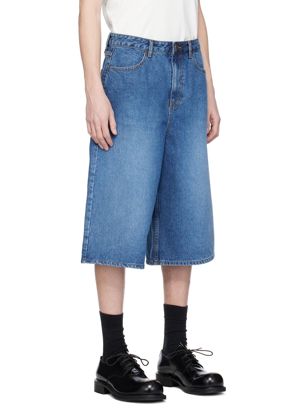 Blue Sig; TRS Tag 01 Denim Shorts - 2