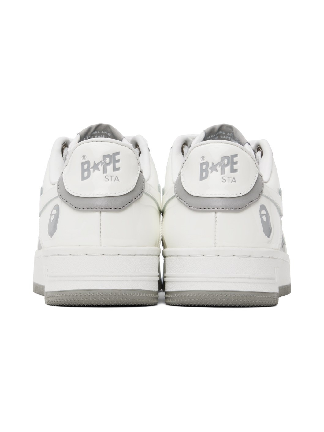 White & Gray STA #6 Sneakers - 2