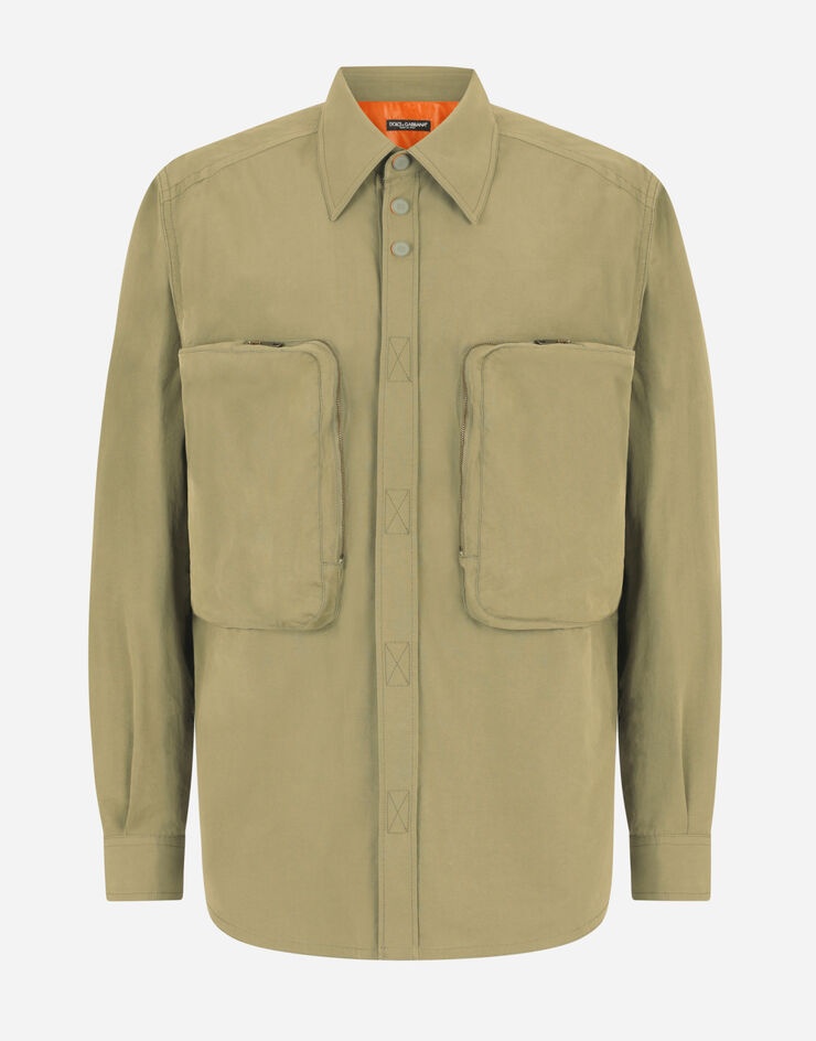 Garment-dyed cotton shirt - 1