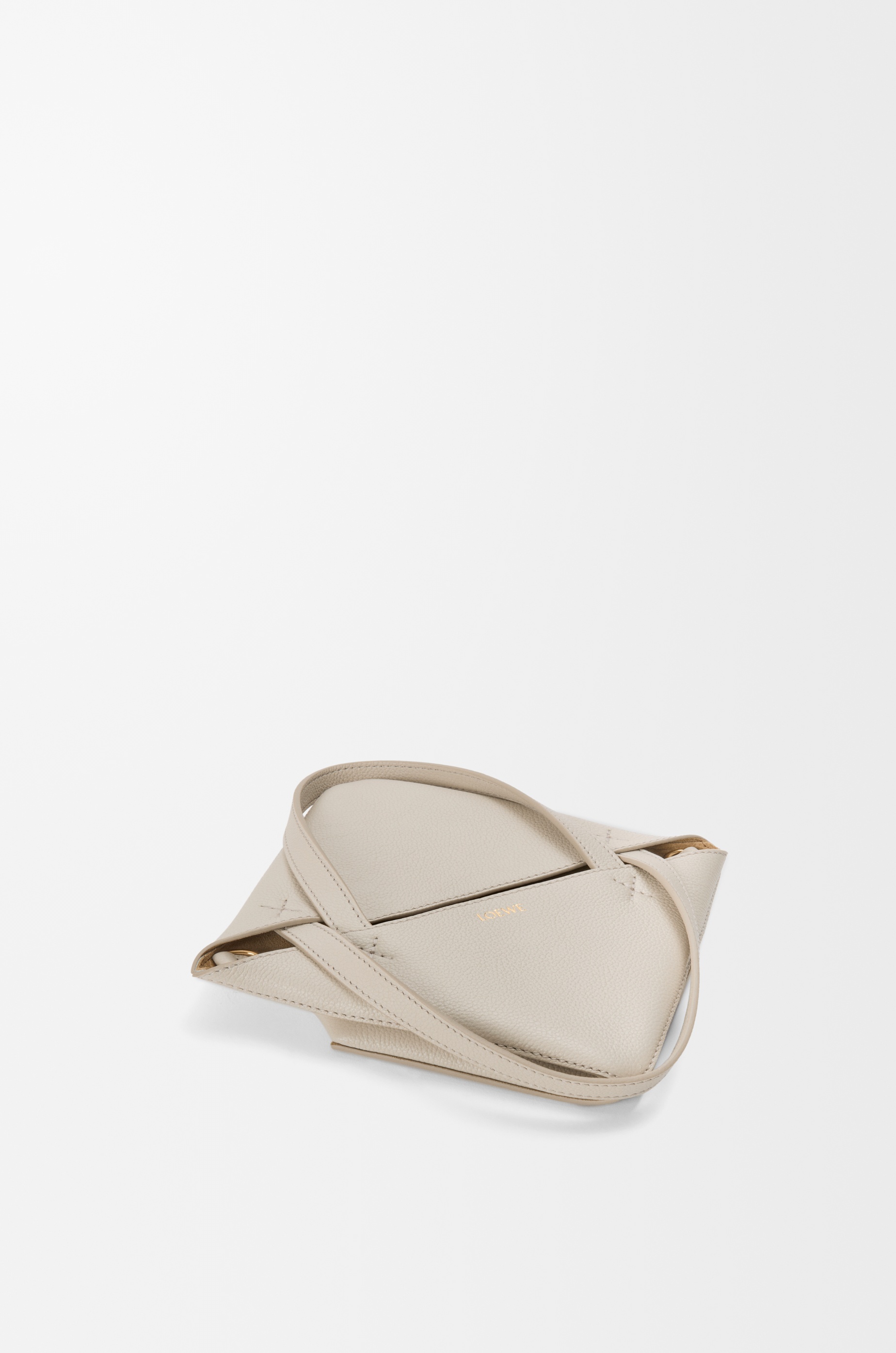 Mini Puzzle Fold tote in soft grained calfskin - 6