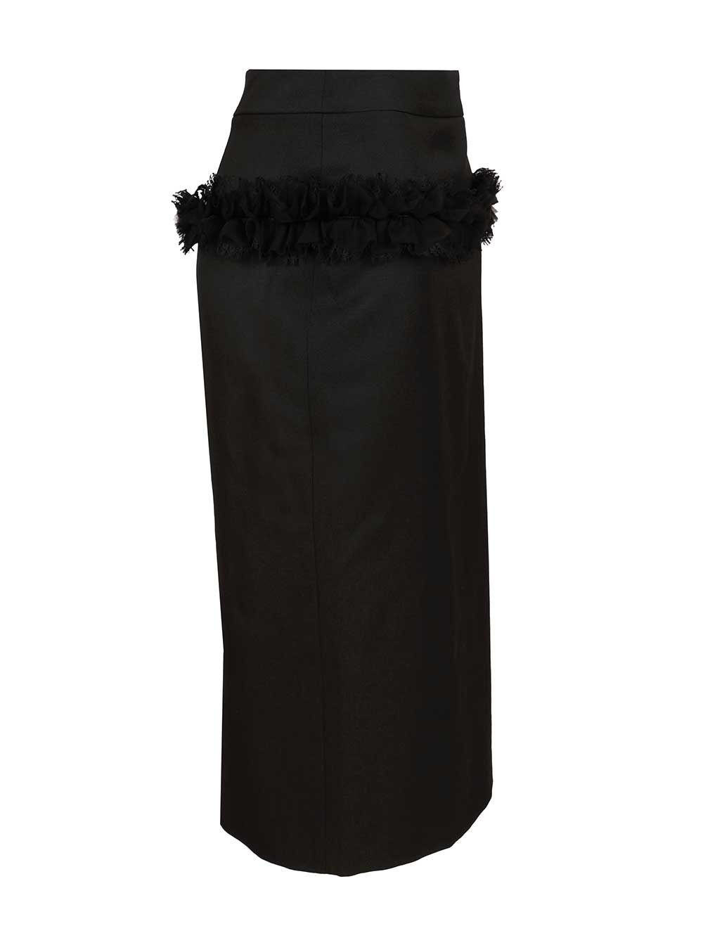 Skirt In Grain De Poudre Skirts Black - 3