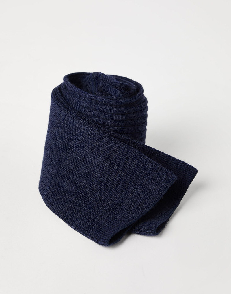 Brunello Cucinelli Virgin wool and cashmere rib knit socks outlook