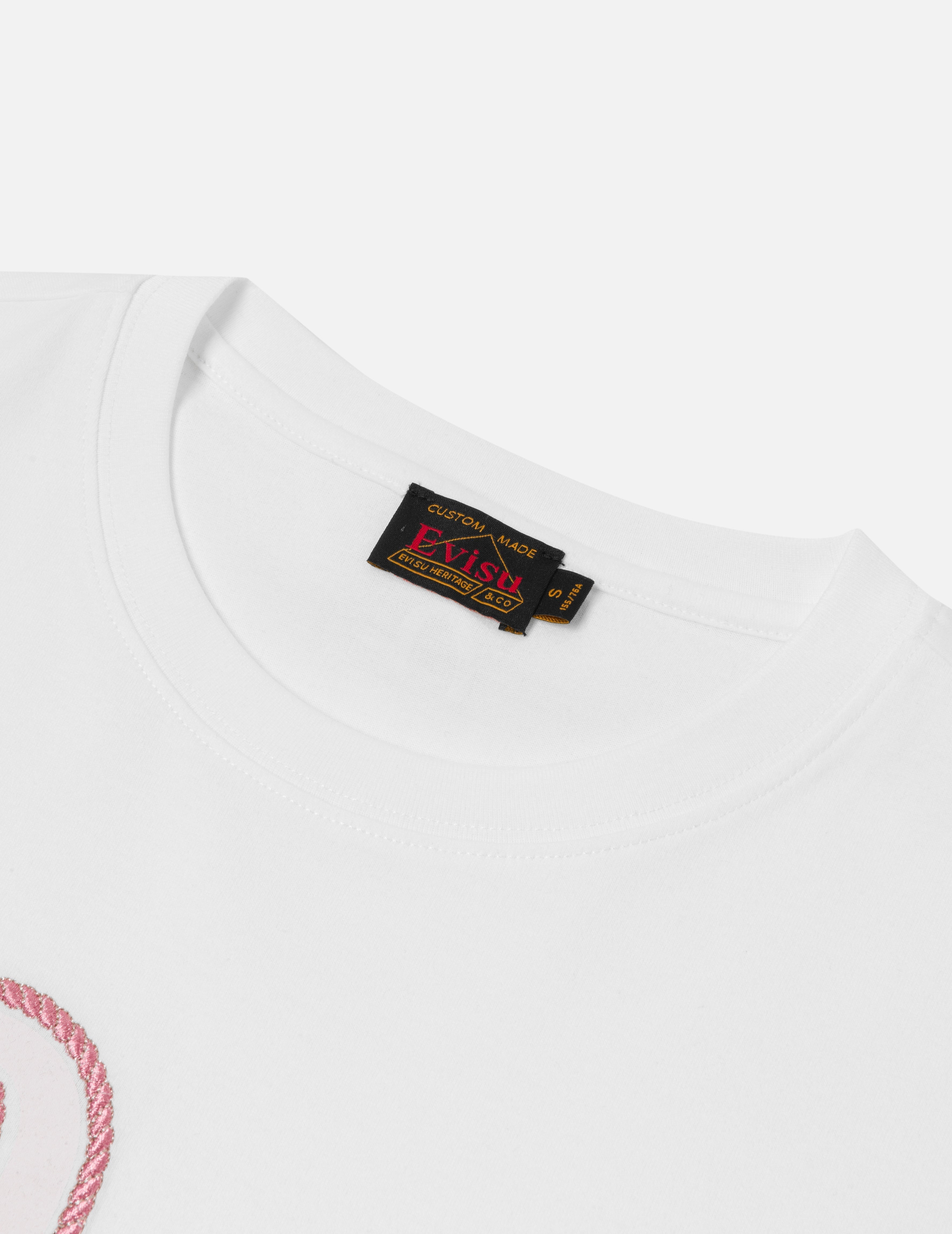 Seagull Print and Twisted Rope Logo Embroidery Boyfriend T-Shirt - 6
