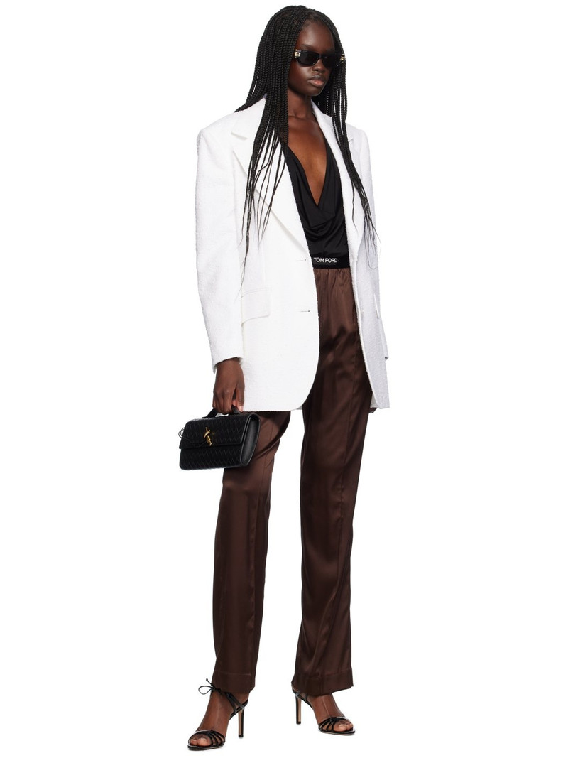 TOM FORD Brown Stretch Silk Pyjama Pants outlook