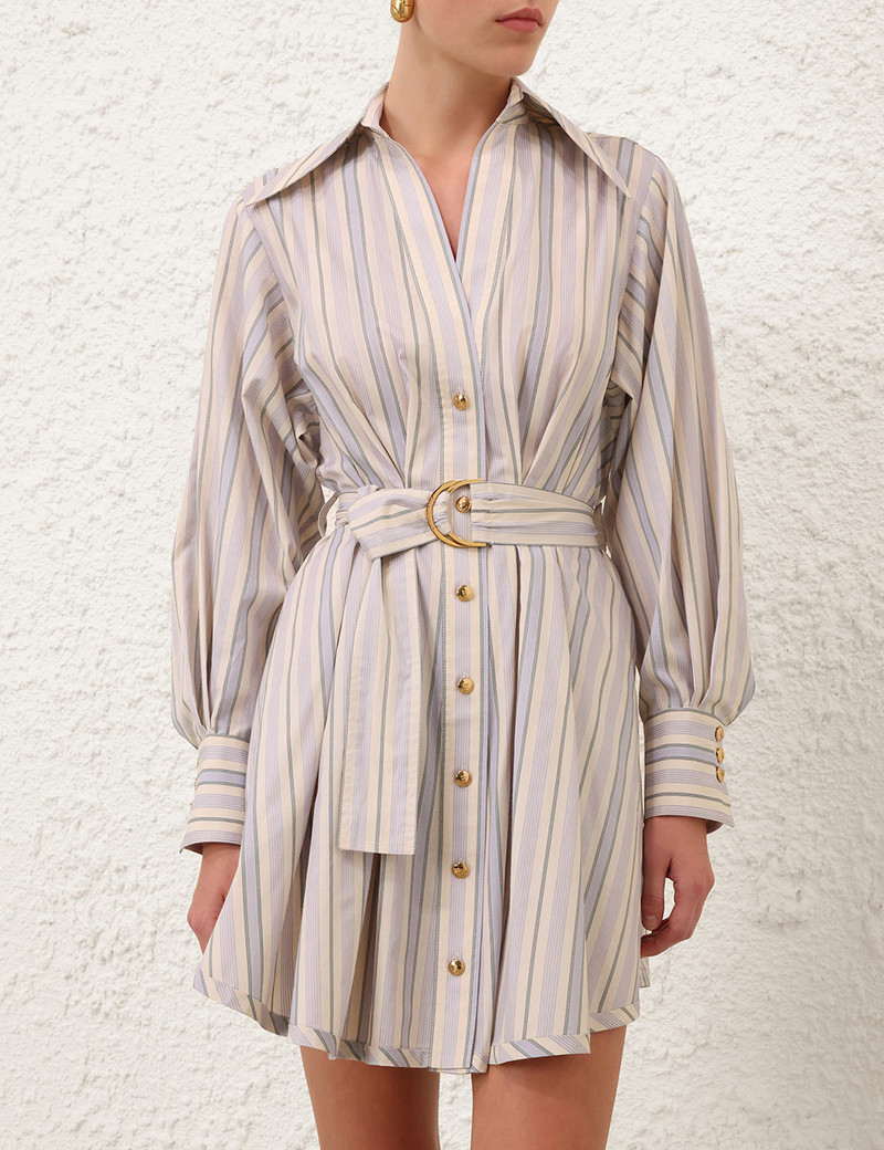 Zimmermann STRIPE TUCK MINI DRESS outlook