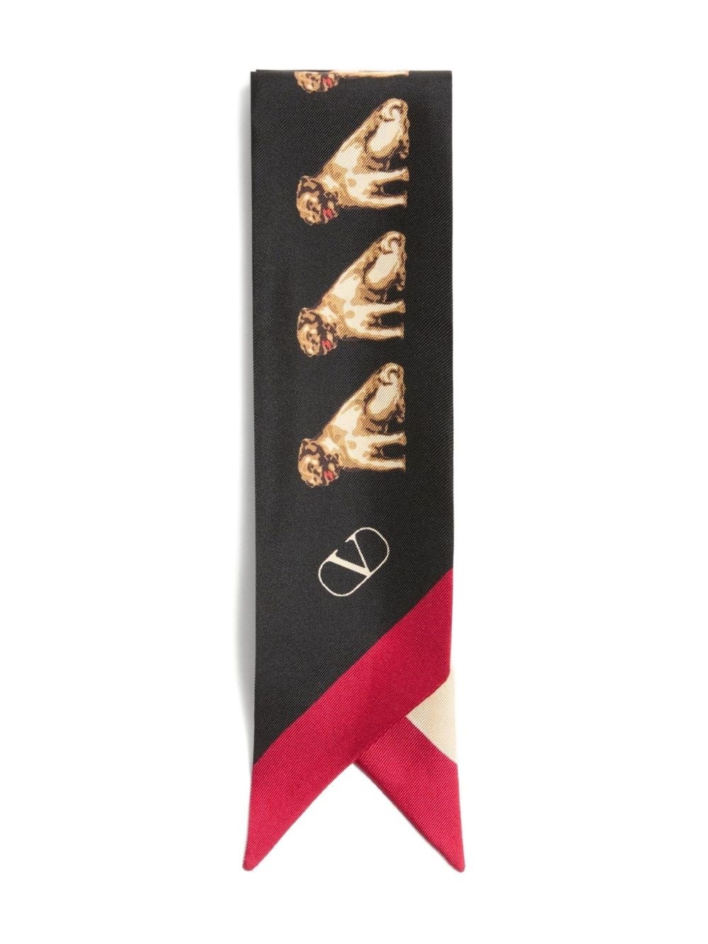 Printed silk foulard - 4
