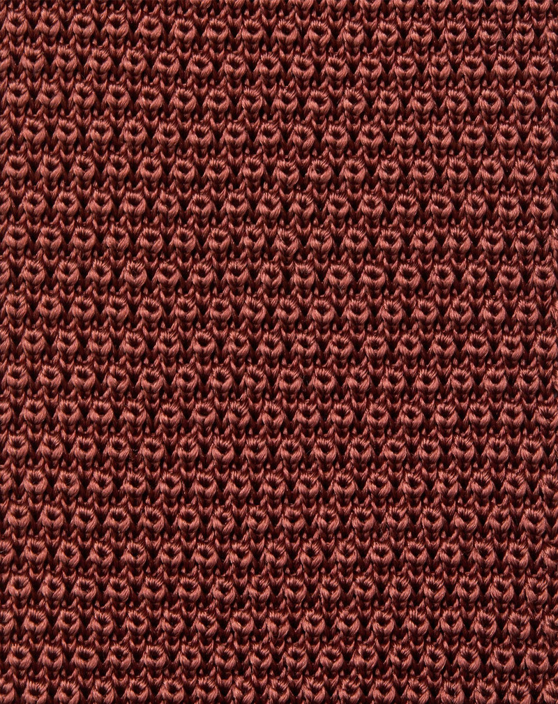 Burnt earth knit tie 4