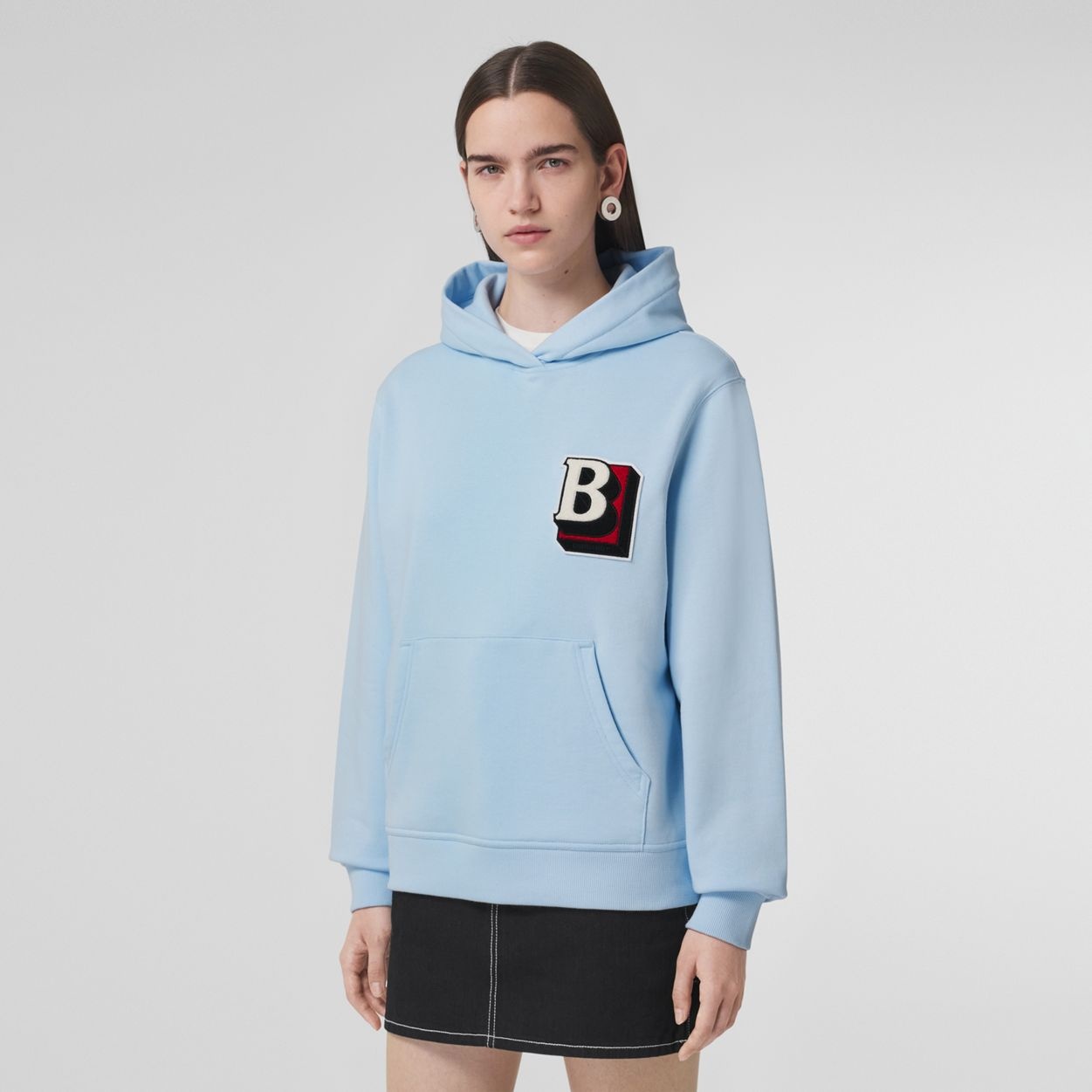 Letter Graphic Cotton Oversized Hoodie - 2