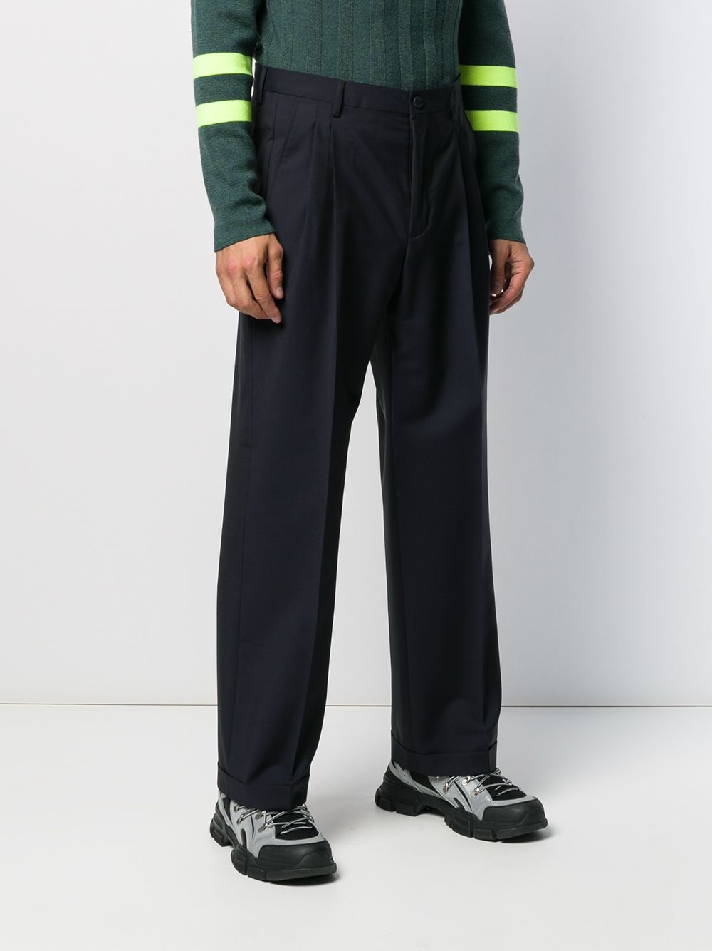 straight-leg tailored trousers - 5